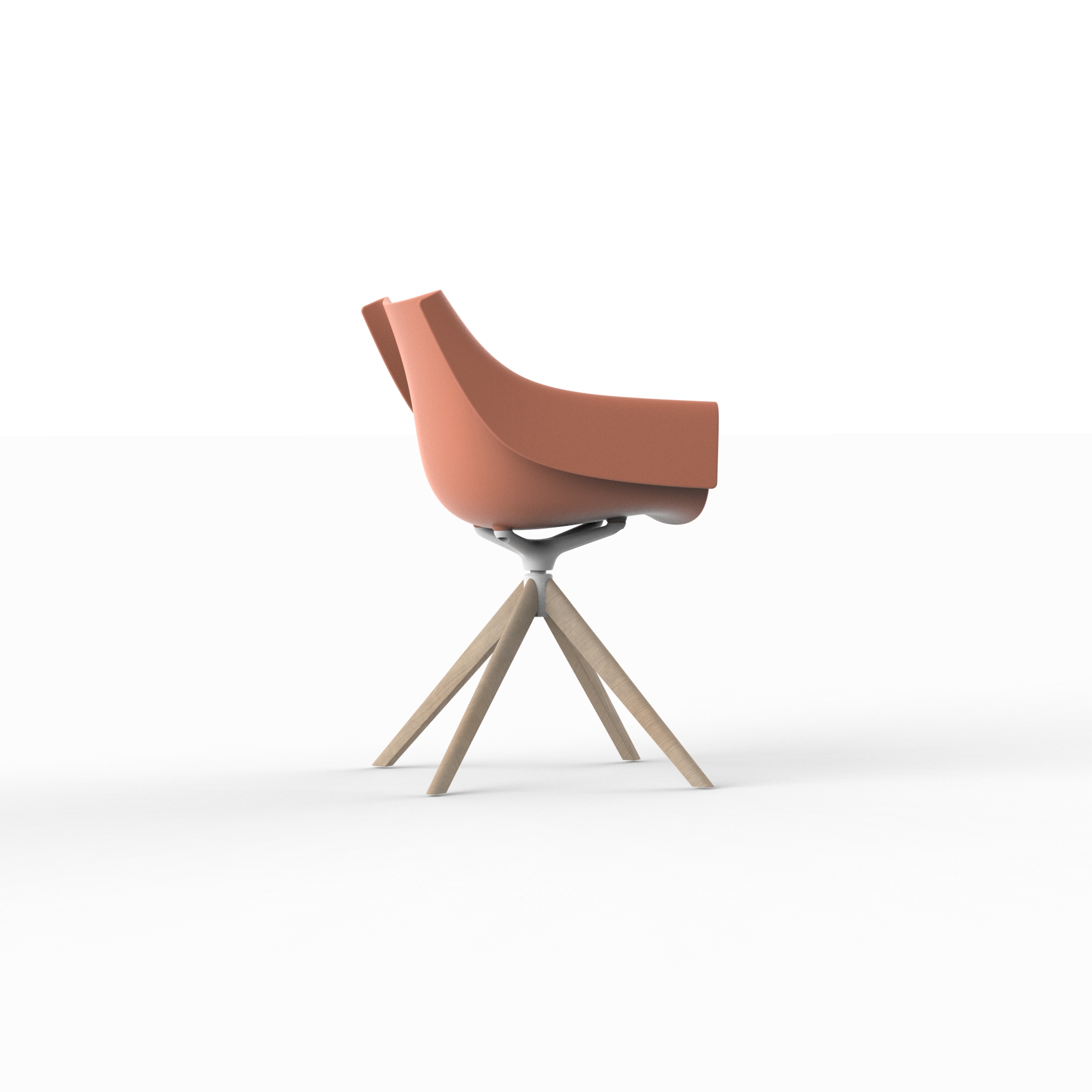 Vondom Manta outdoor indoor wooden swivel armchair (22) 